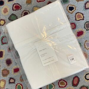 Pottery barn White Twin XL bed skirt NWT